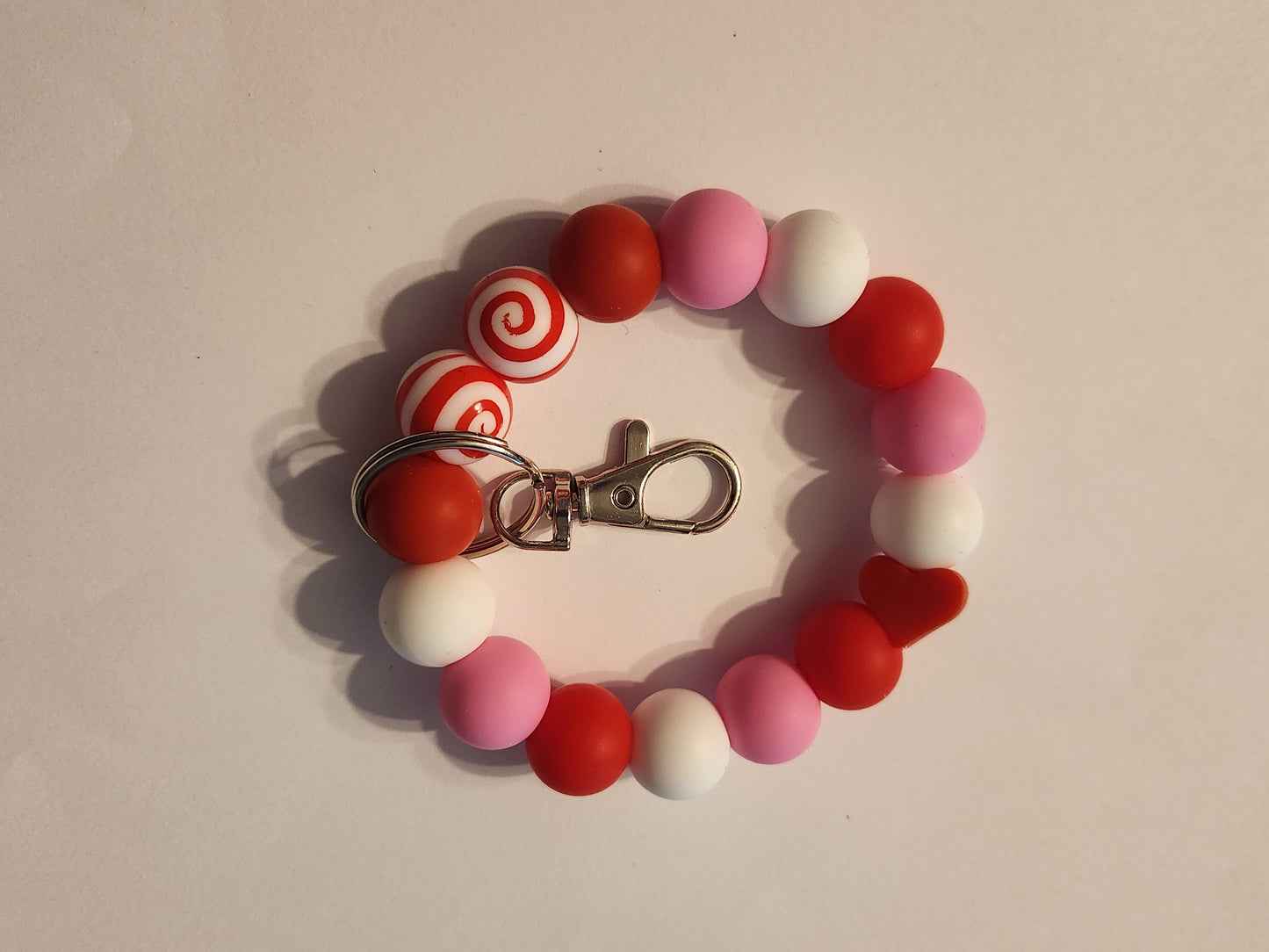 Valentine's Love: Custom Wristlet Keychain: