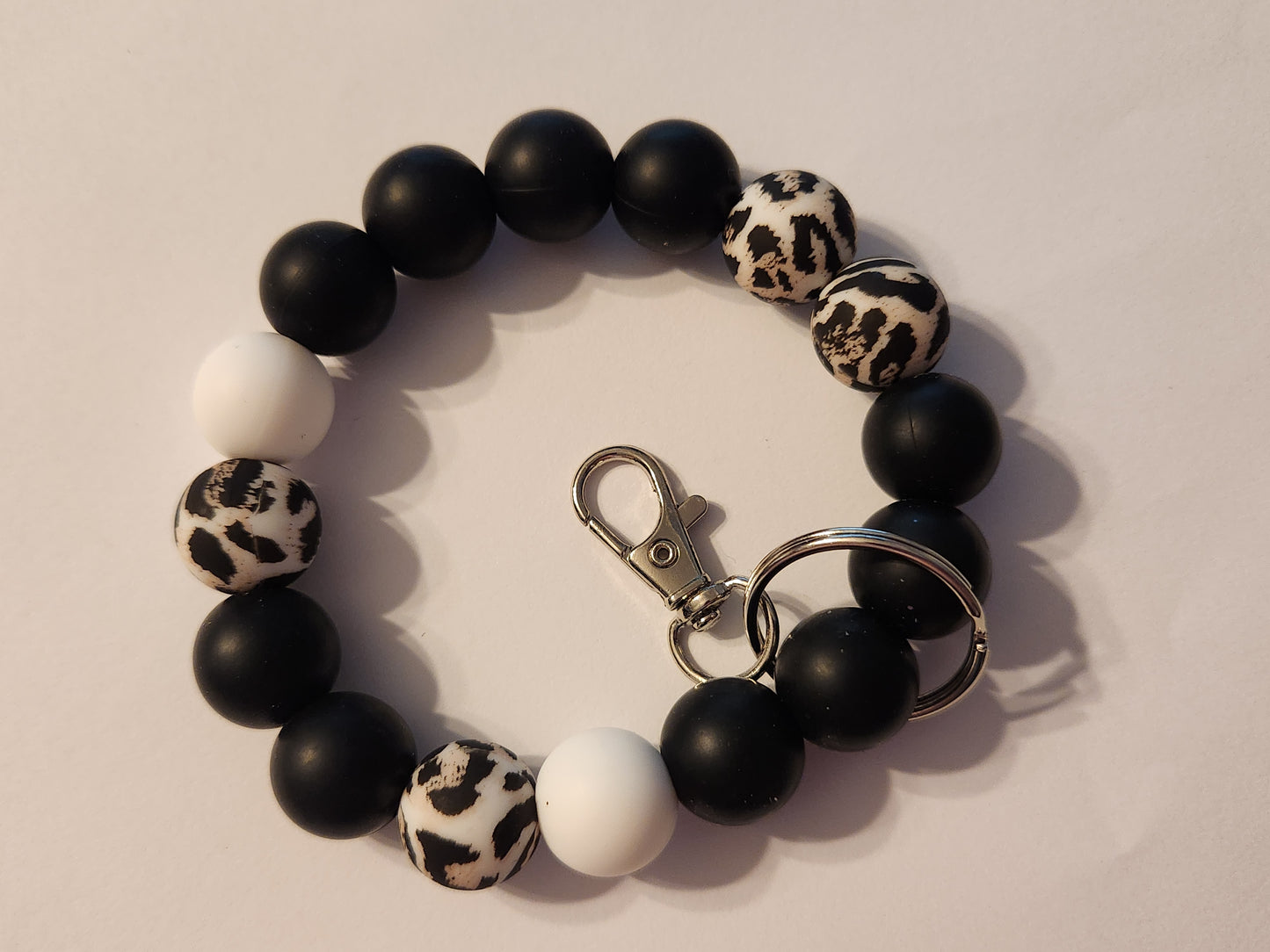 Lovely Cheetah: Custom Wristlet Keychain: