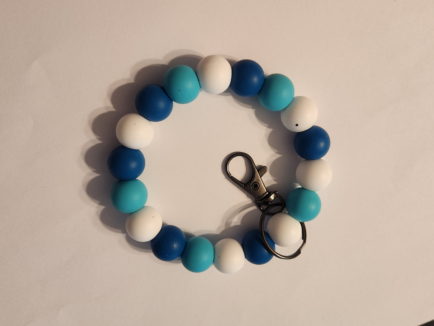 Blue: Custom Wristlet Keychain: