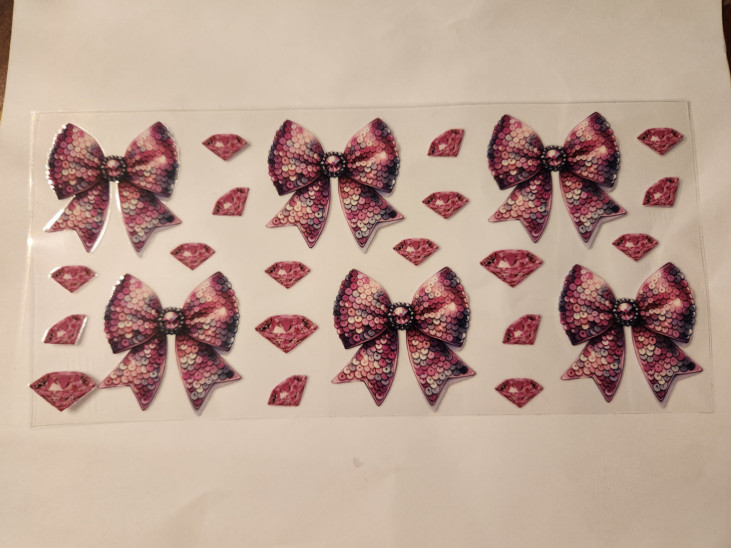 Sequin Bows & Pink Dimond's