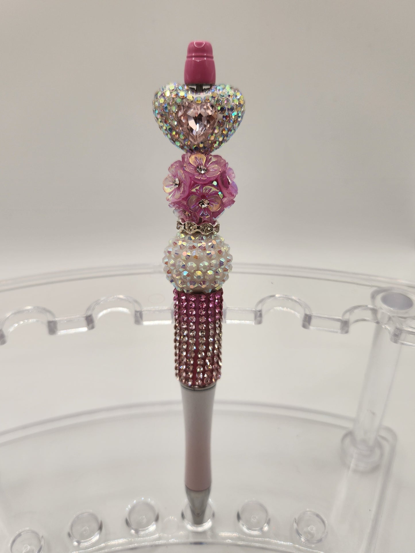 Light Pink Gem Heart Rhinestone