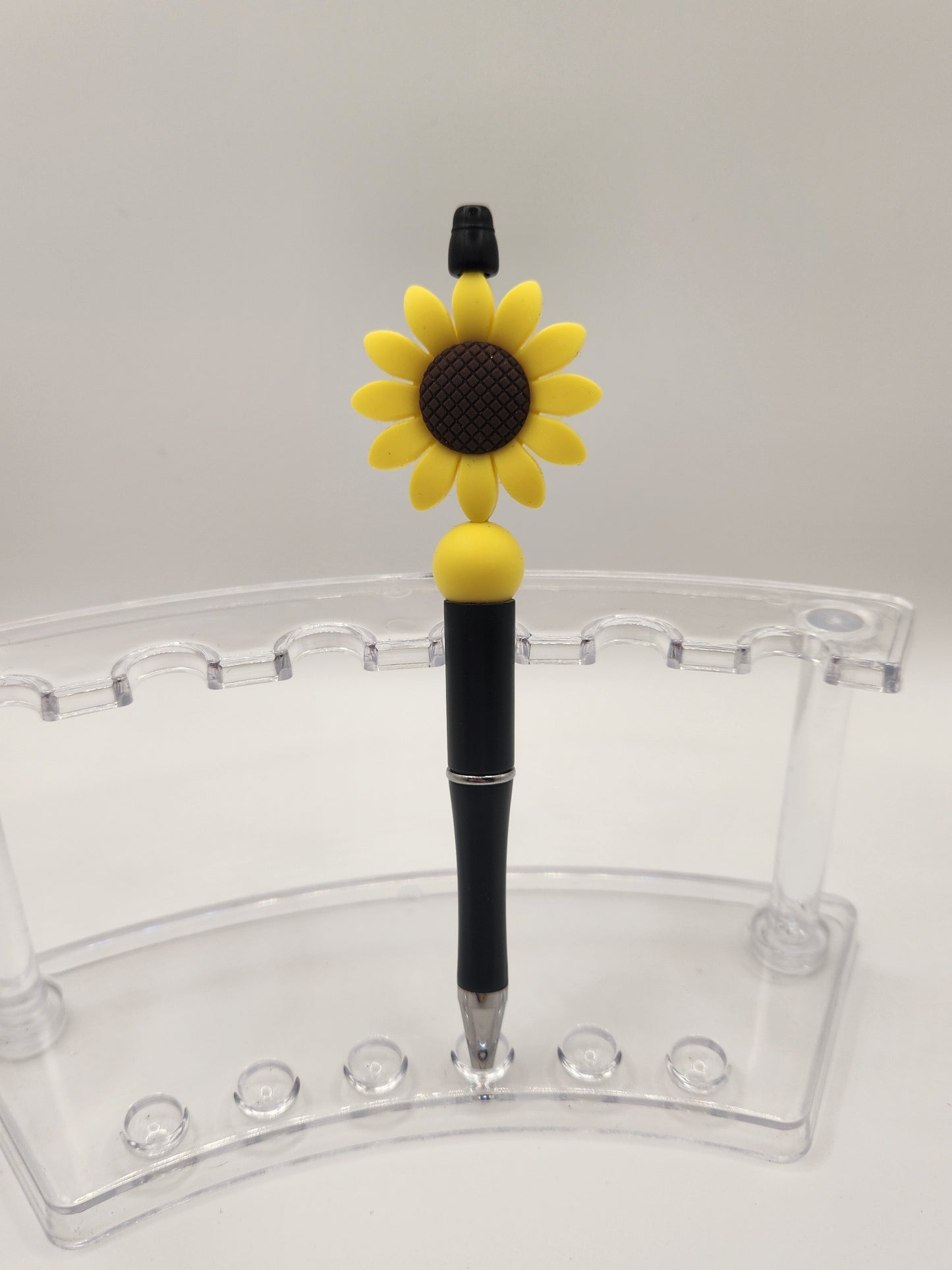Large Yellow Sun Flower Beaded Pen