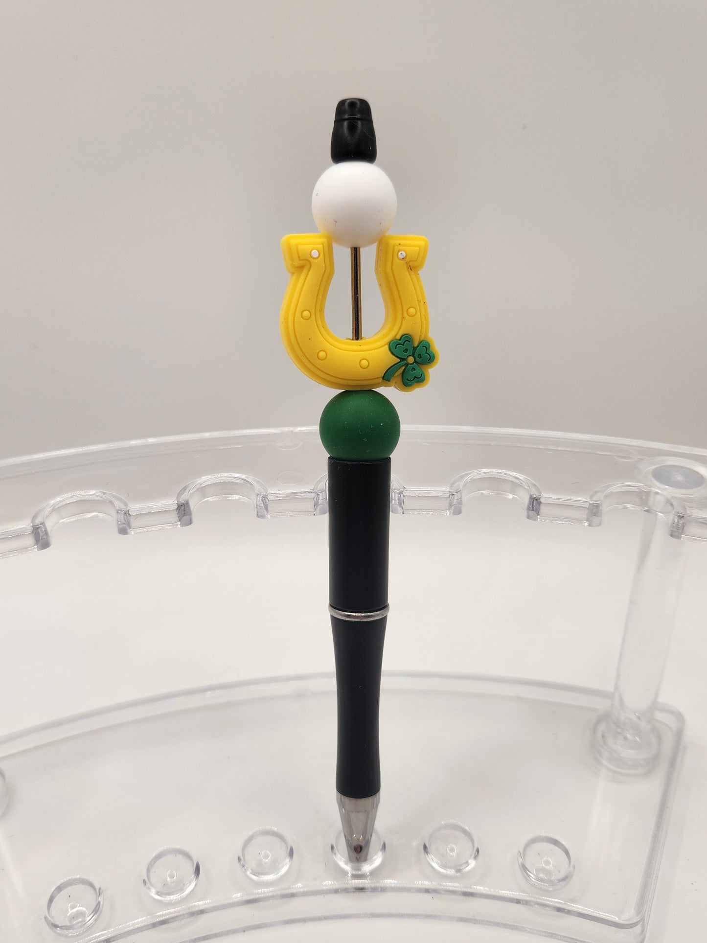 St. Patrick's Day Horse Shoe Beaded Pen
