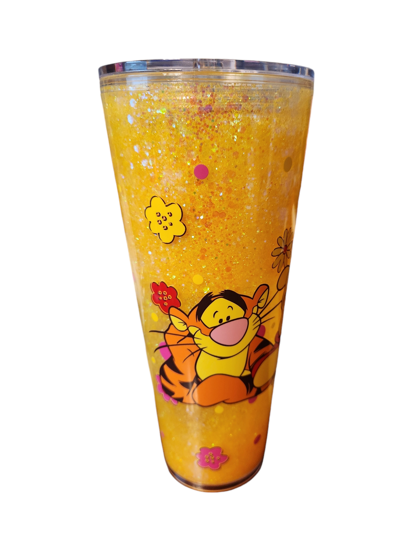 24oz Acrylic Snow Globe Tumbler with Straw