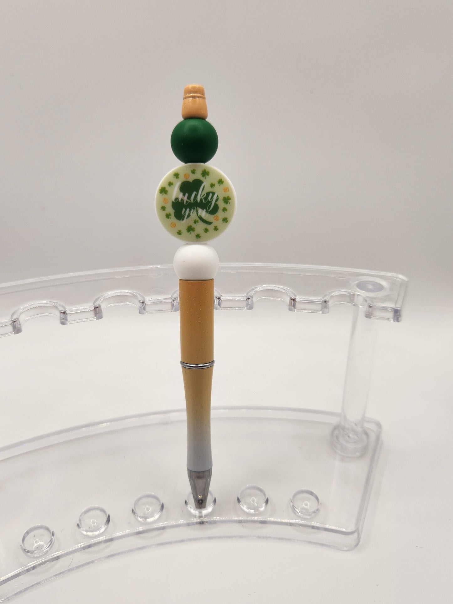 Lucky You Happy St. Patrick's Day Beaded Pen