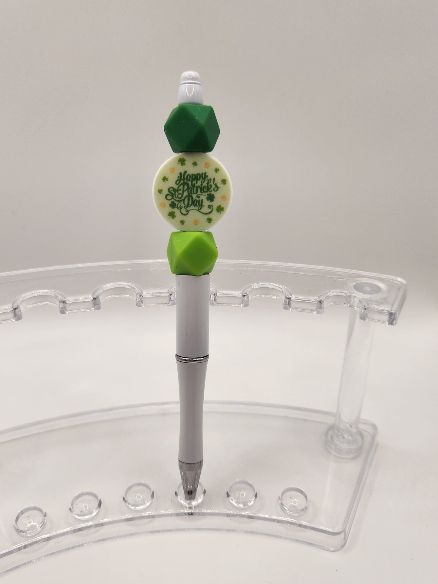 Happy St. Patrick's Day Beaded Pen