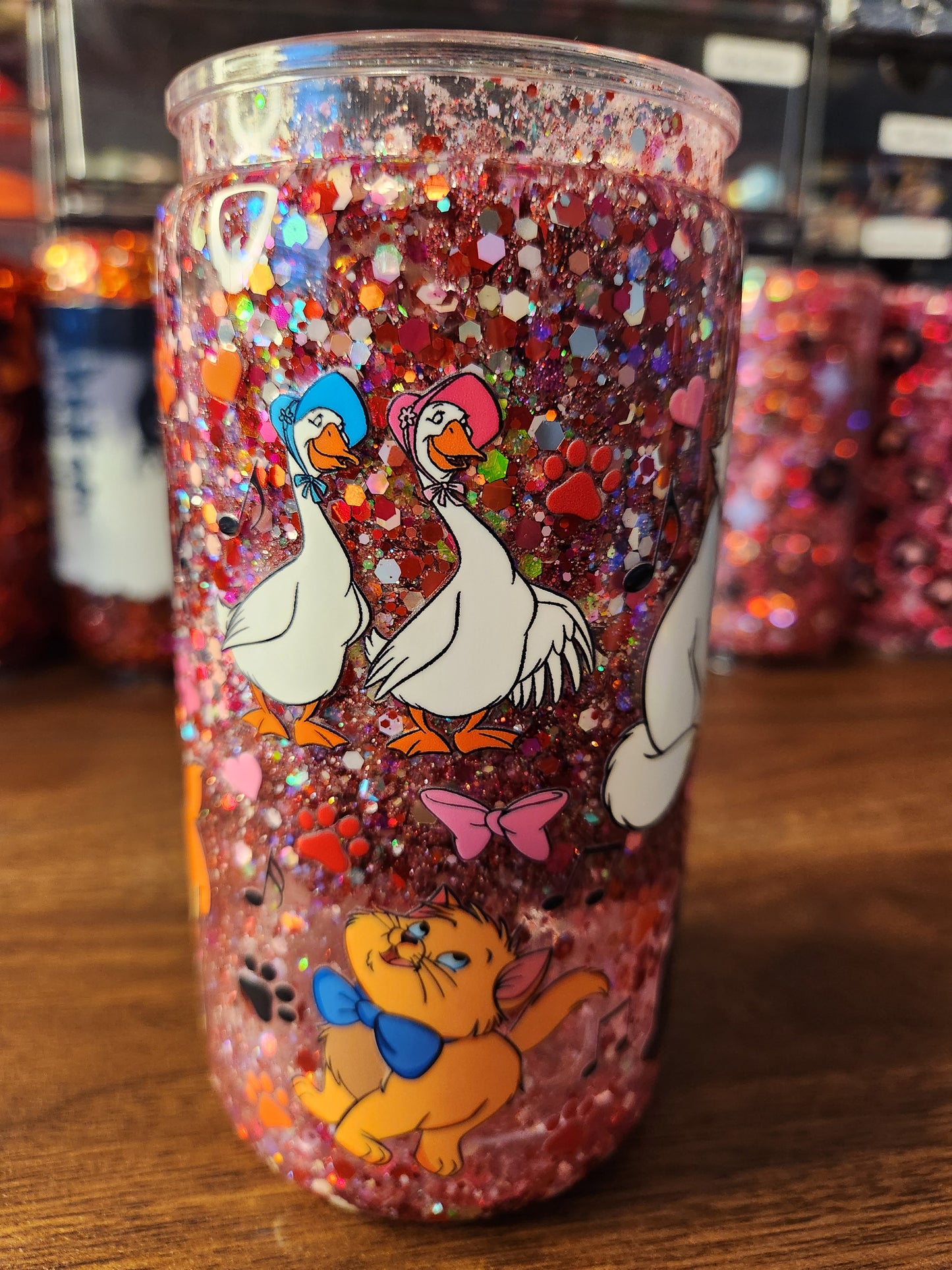 Aristocats Plastic Snow Globe Tumbler
