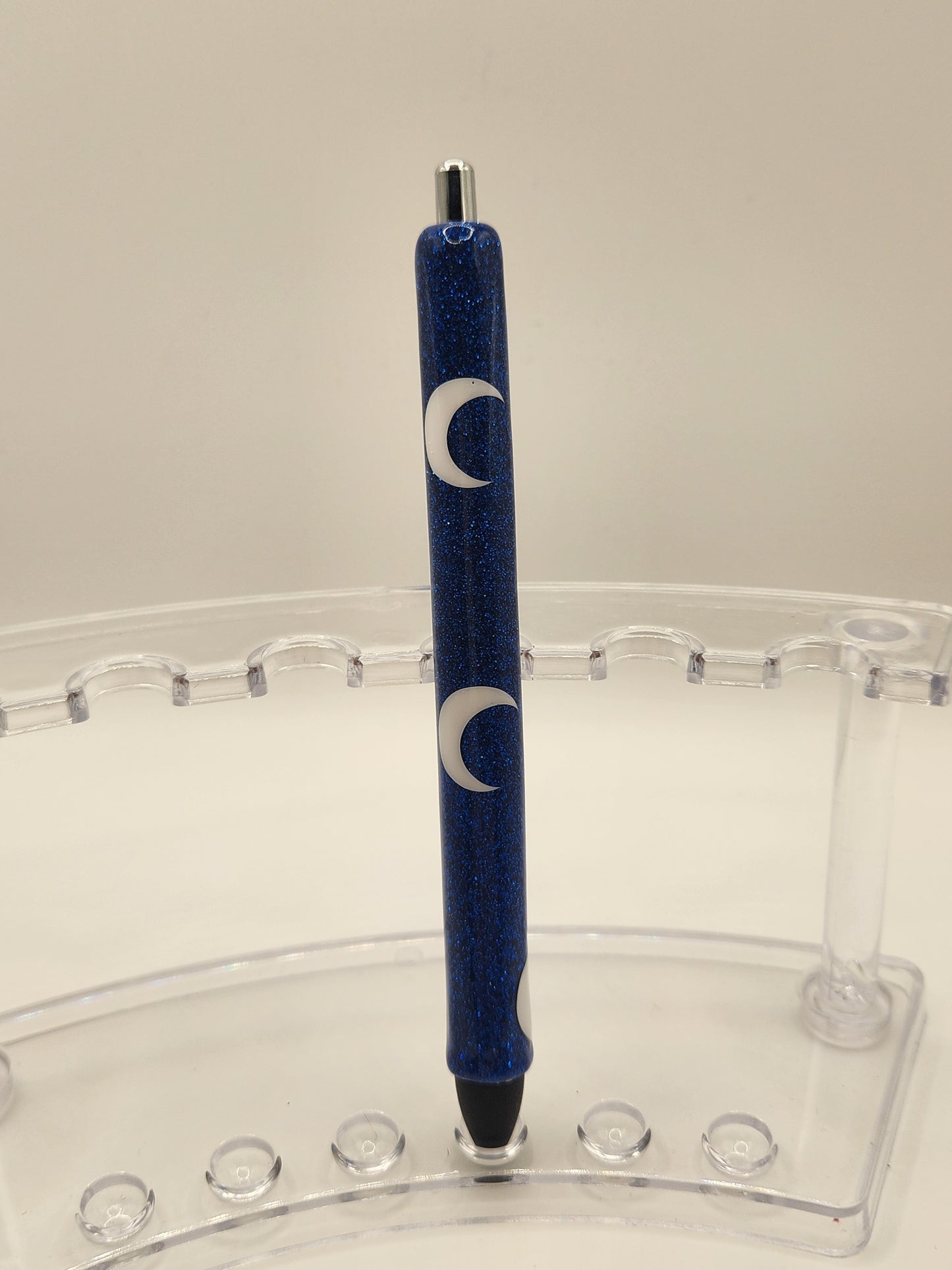 Blue Pen with Moons