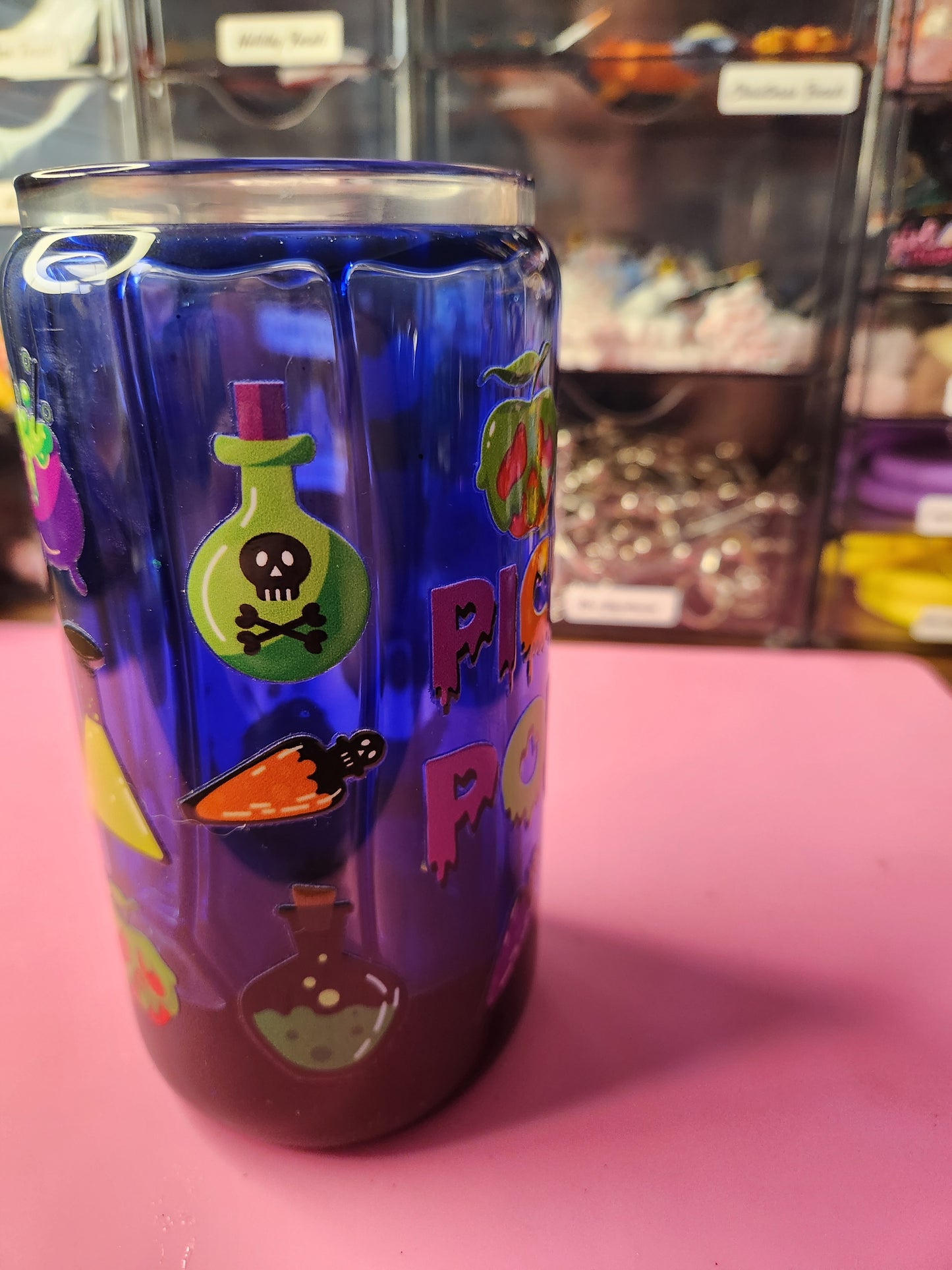 Pick Your Poison Glass Tumbler.