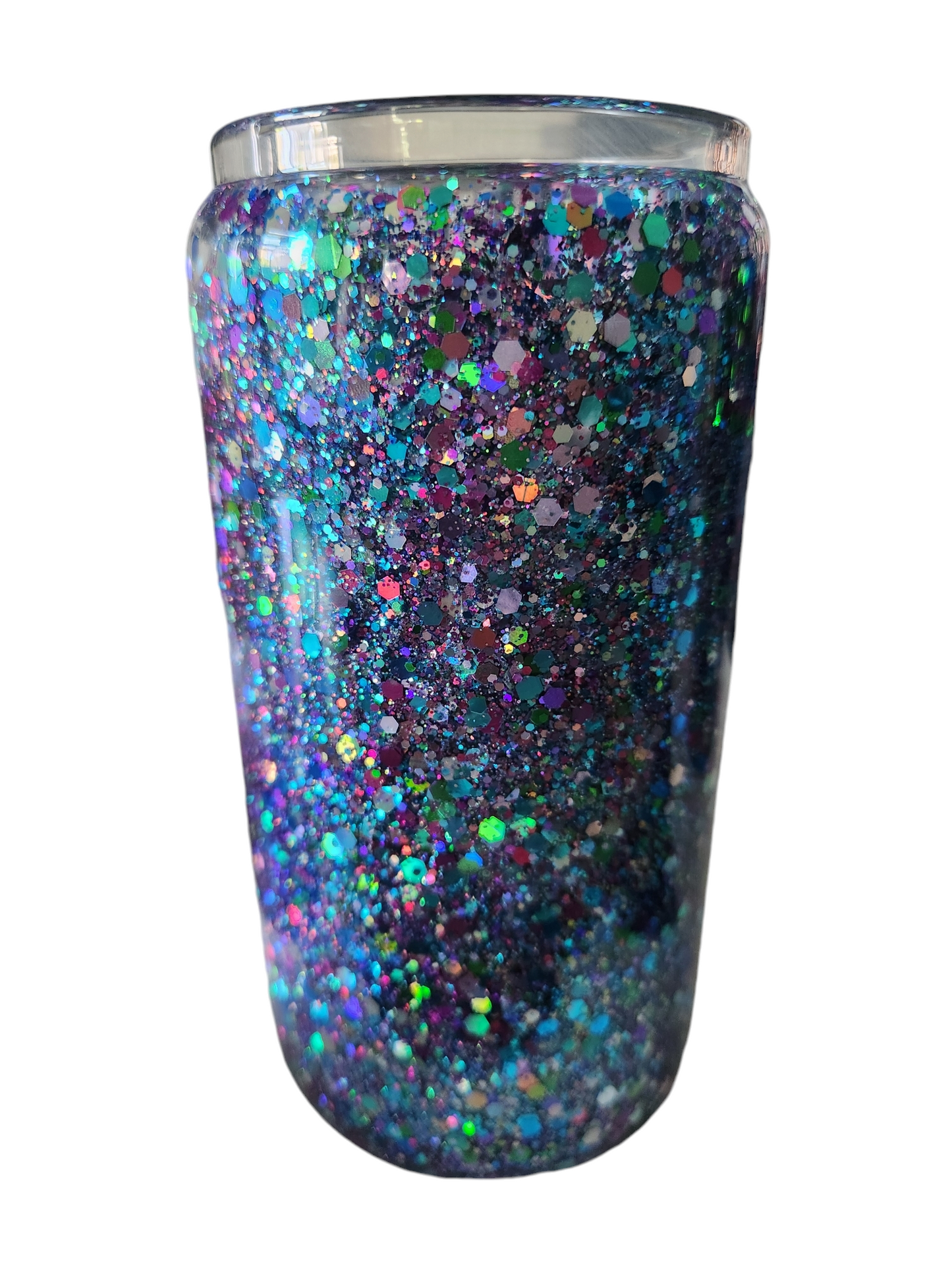 16oz Snow Globe Tumbler w/ Straw (Glass)