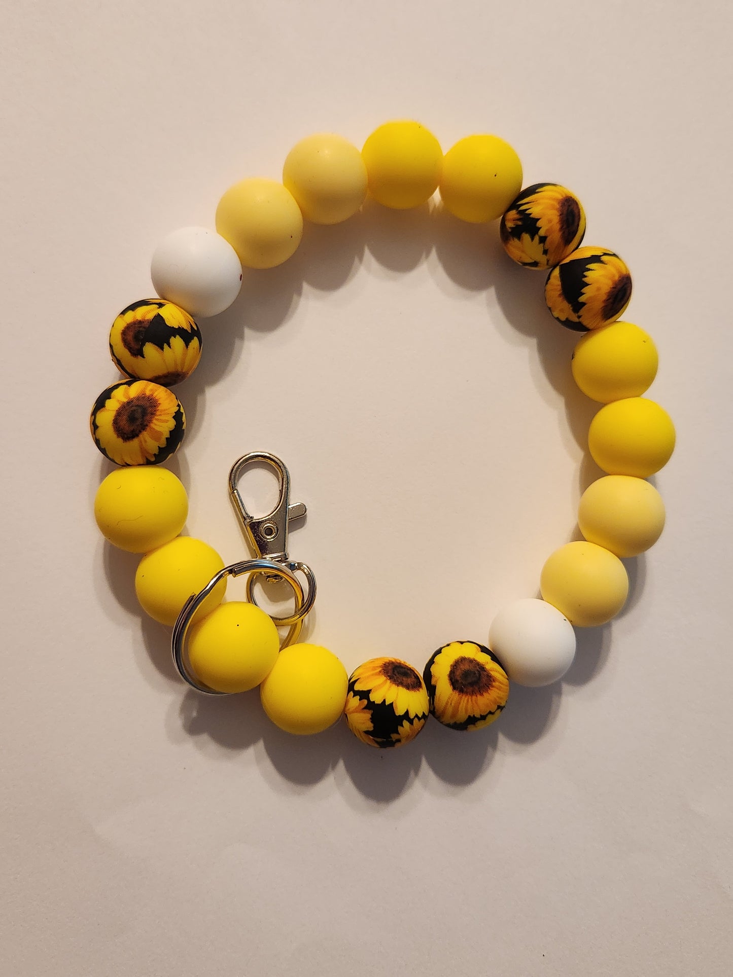 Sunflower Dreams: Custom Wristlet Keychain: