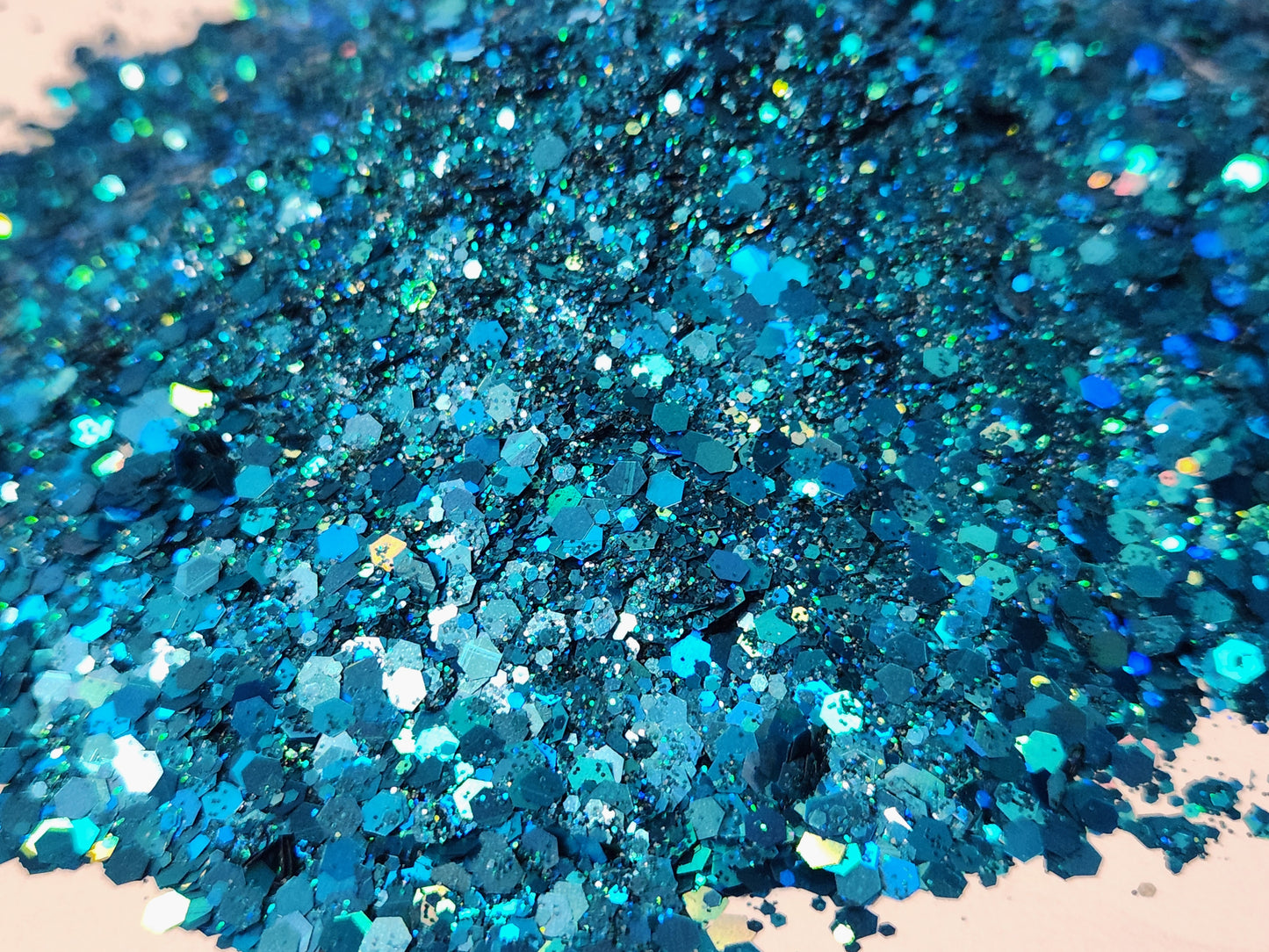 Teal Blue: Glitter #39