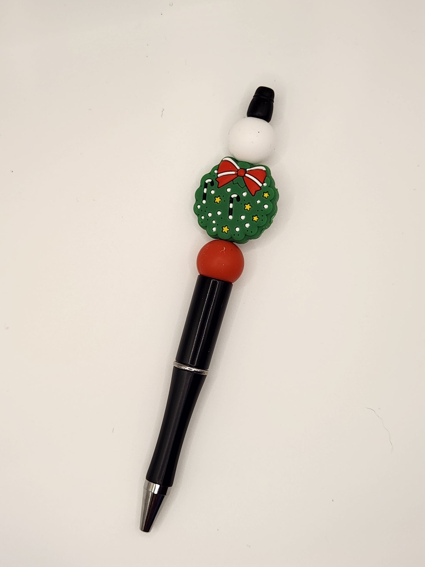 Christmas Wreath: Pre-Made Beaded Pen
