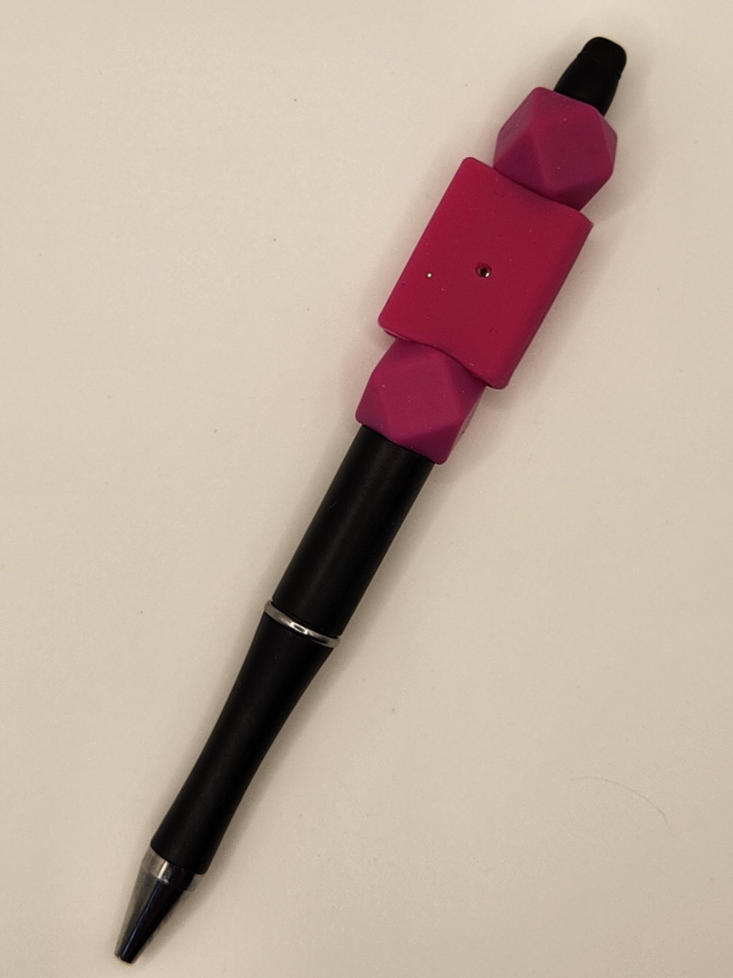 Hot Pink Book Beaded Pen
