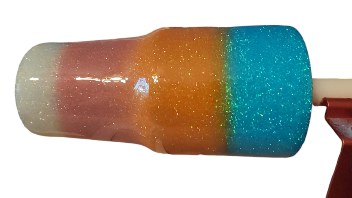 30oz Custom Epoxy Curve Tumbler with Straw