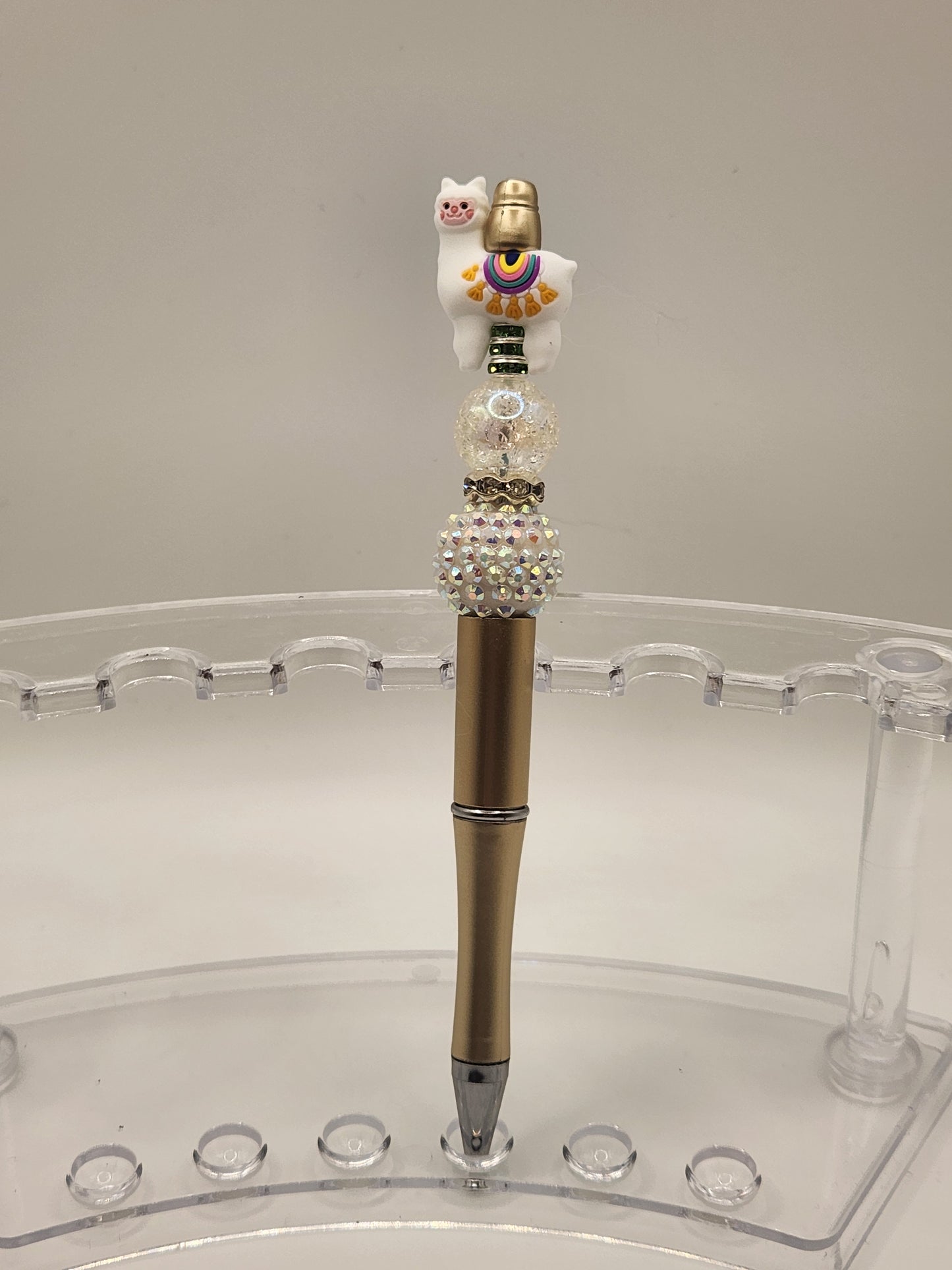 3D Llama Beaded Pen