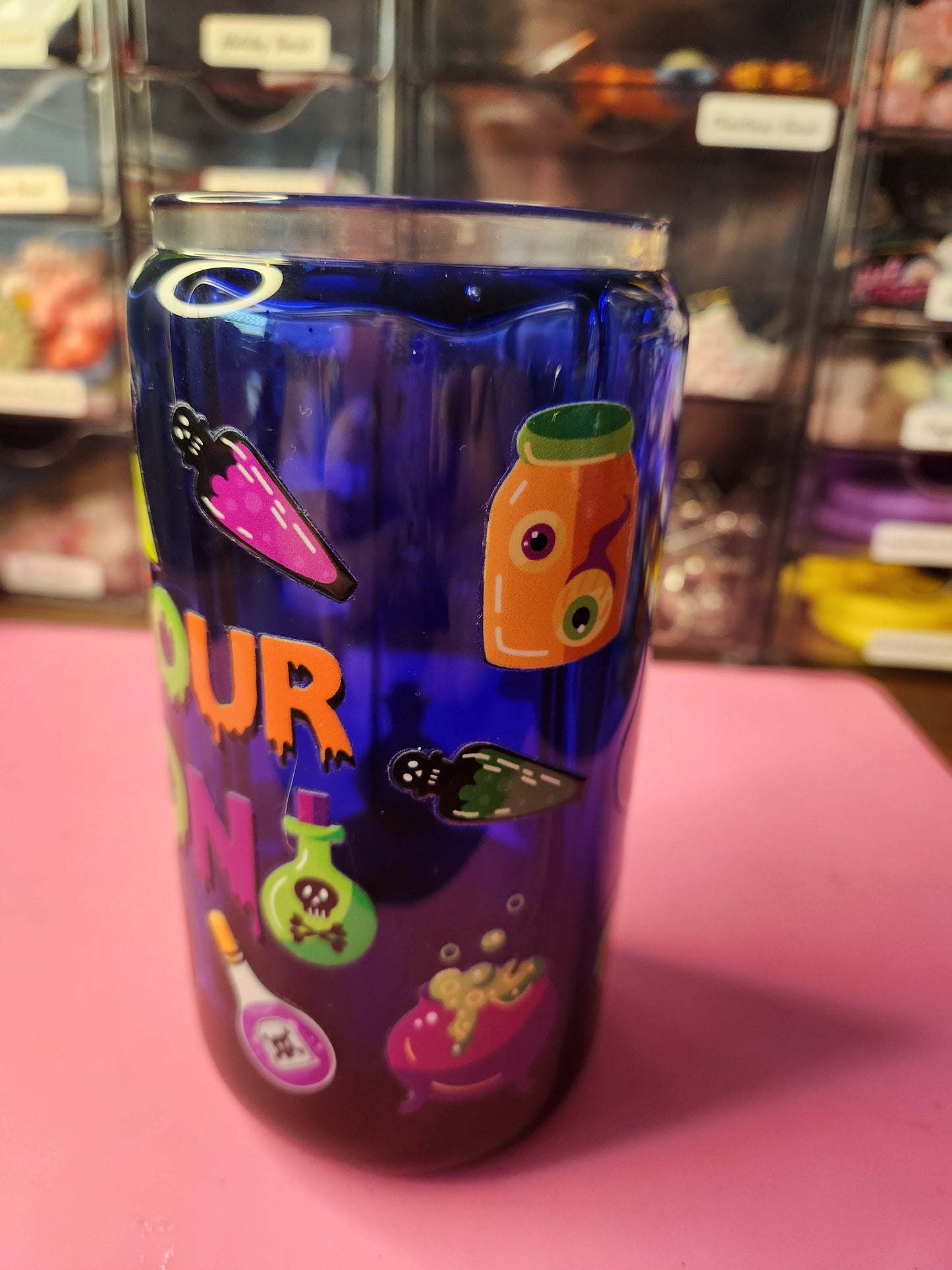 Pick Your Poison Glass Tumbler.