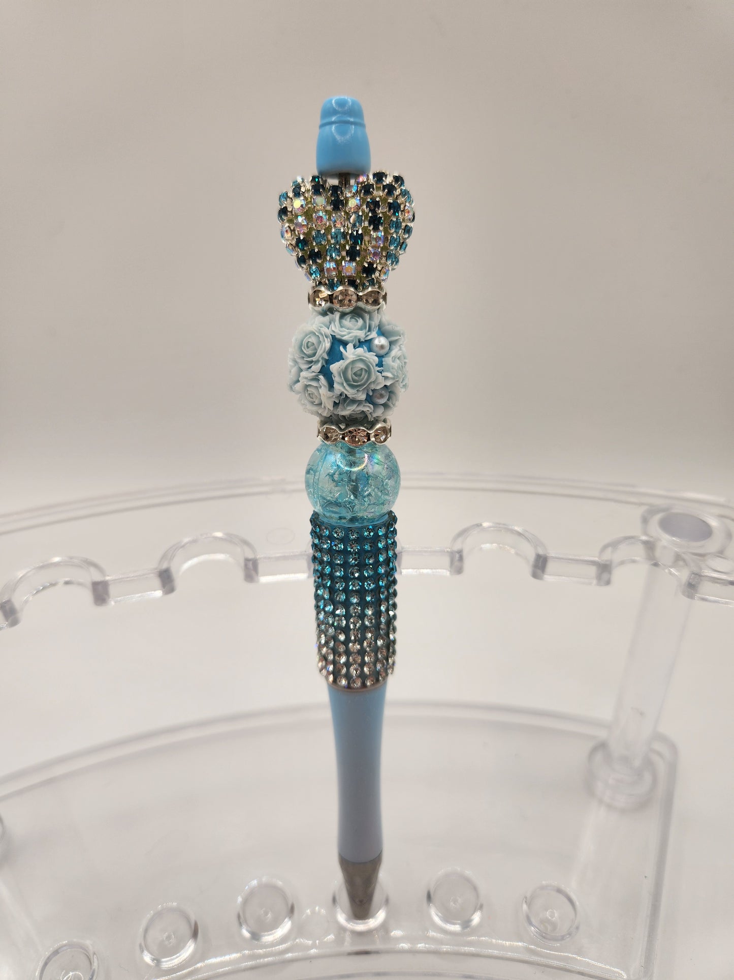 Light Blue Rhinestone Heart