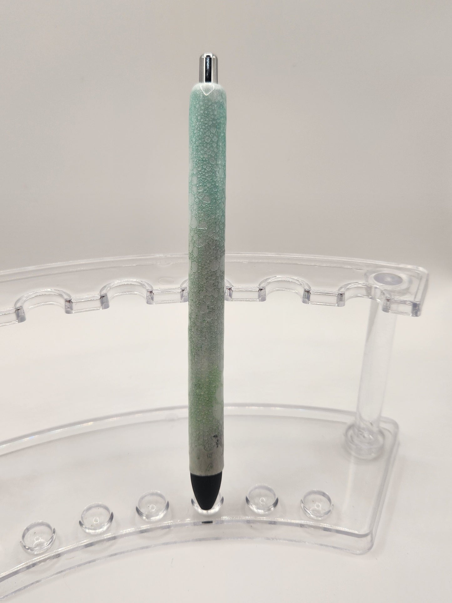 Teal Dragon Scale Glitter Pen