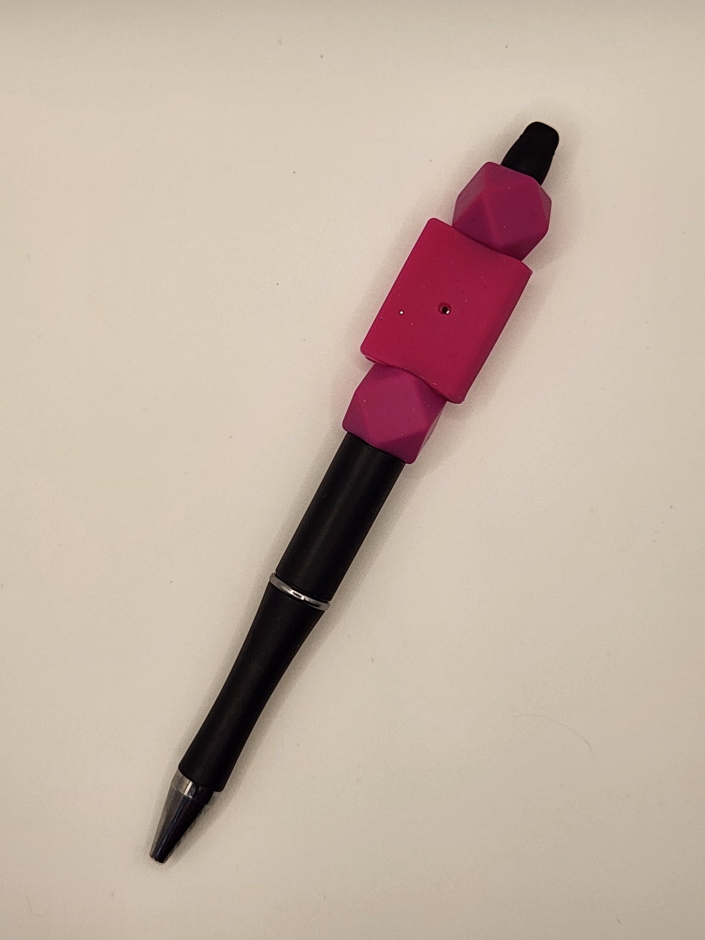 Hot Pink Book Beaded Pen
