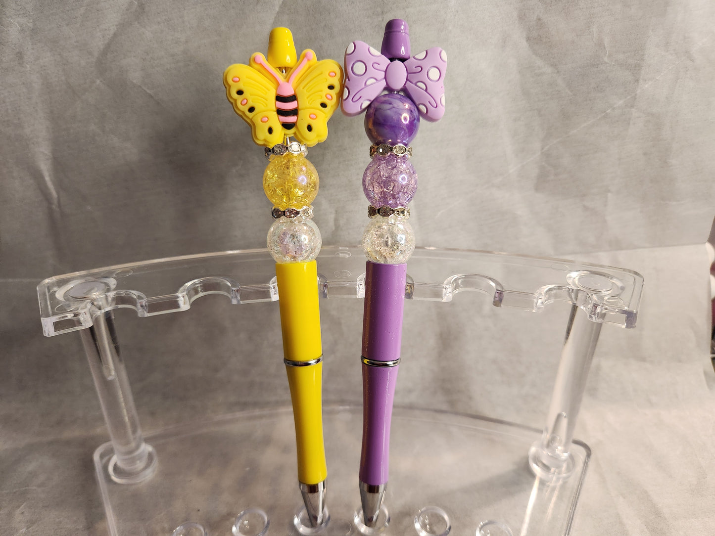 2 Focal & Acrylic Beaded Pens