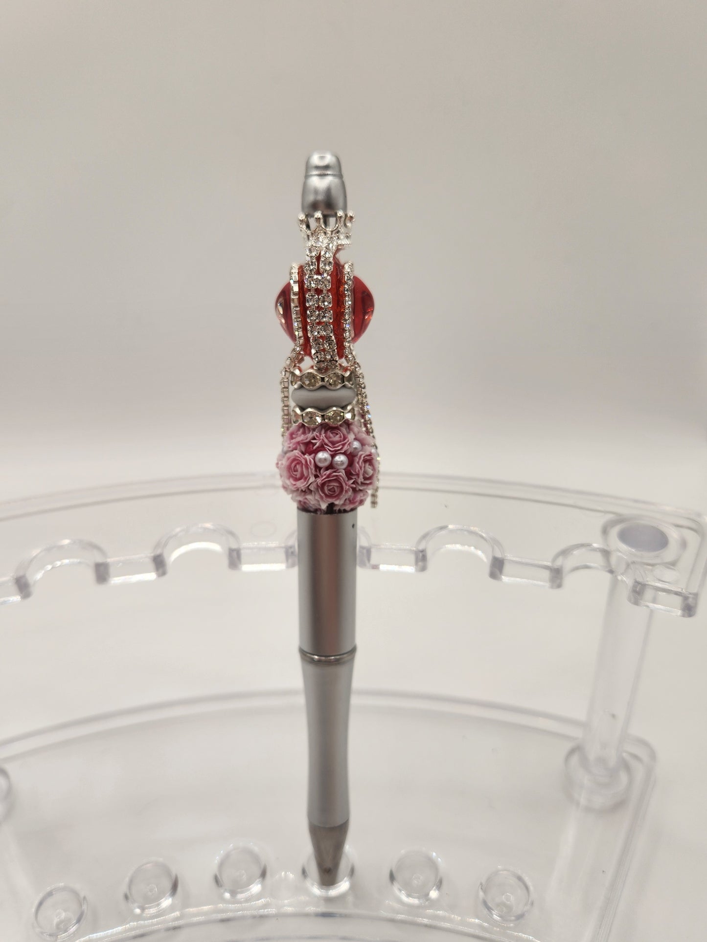 Red Heart with Rhinestones