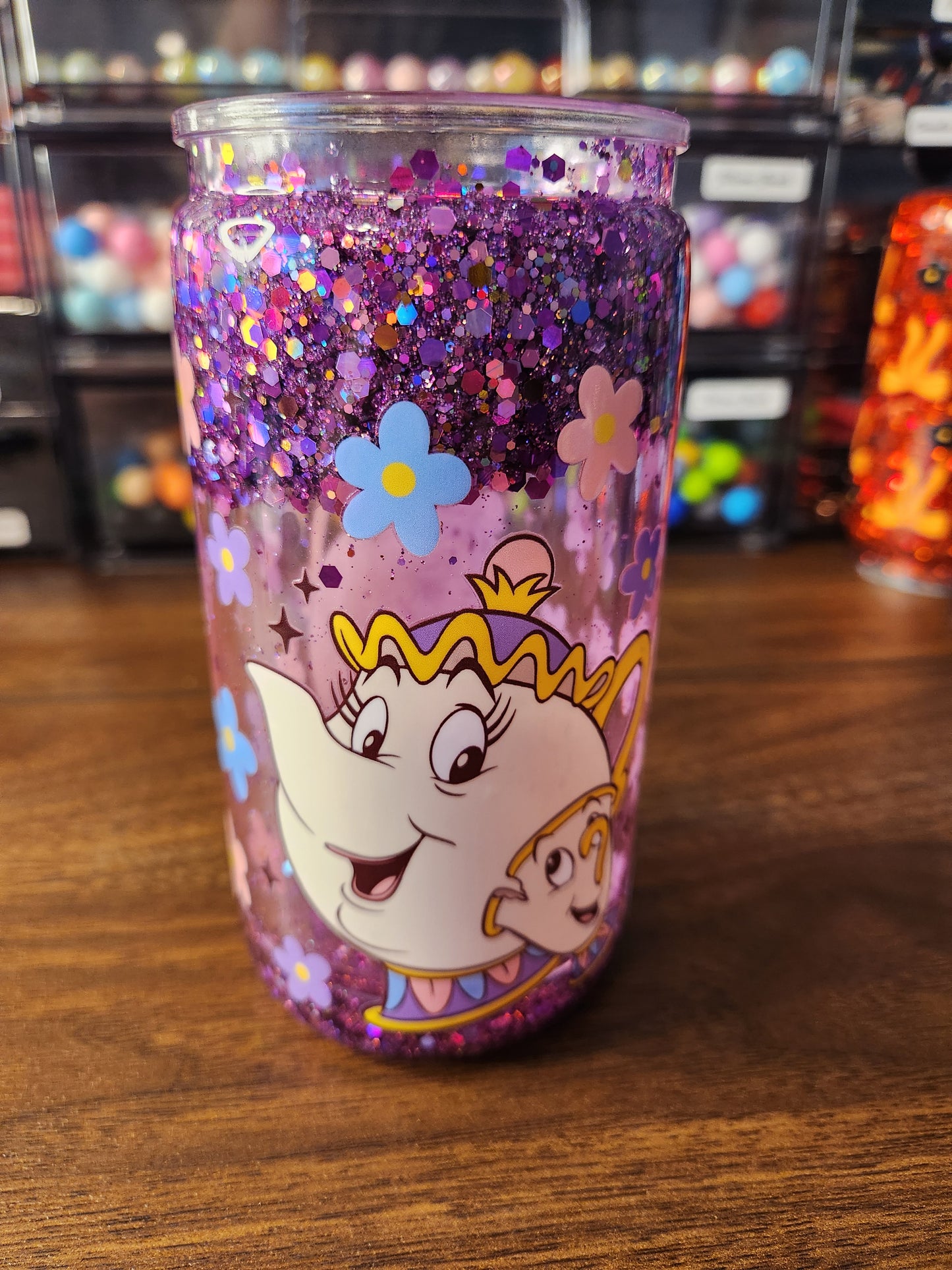 Mrs. Potts Acrylic Snow Globe