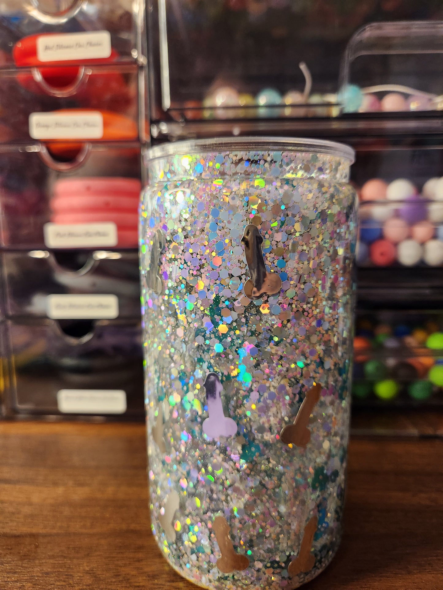 Don't Be A Richard Acrylic Snow Globe Tumbler
