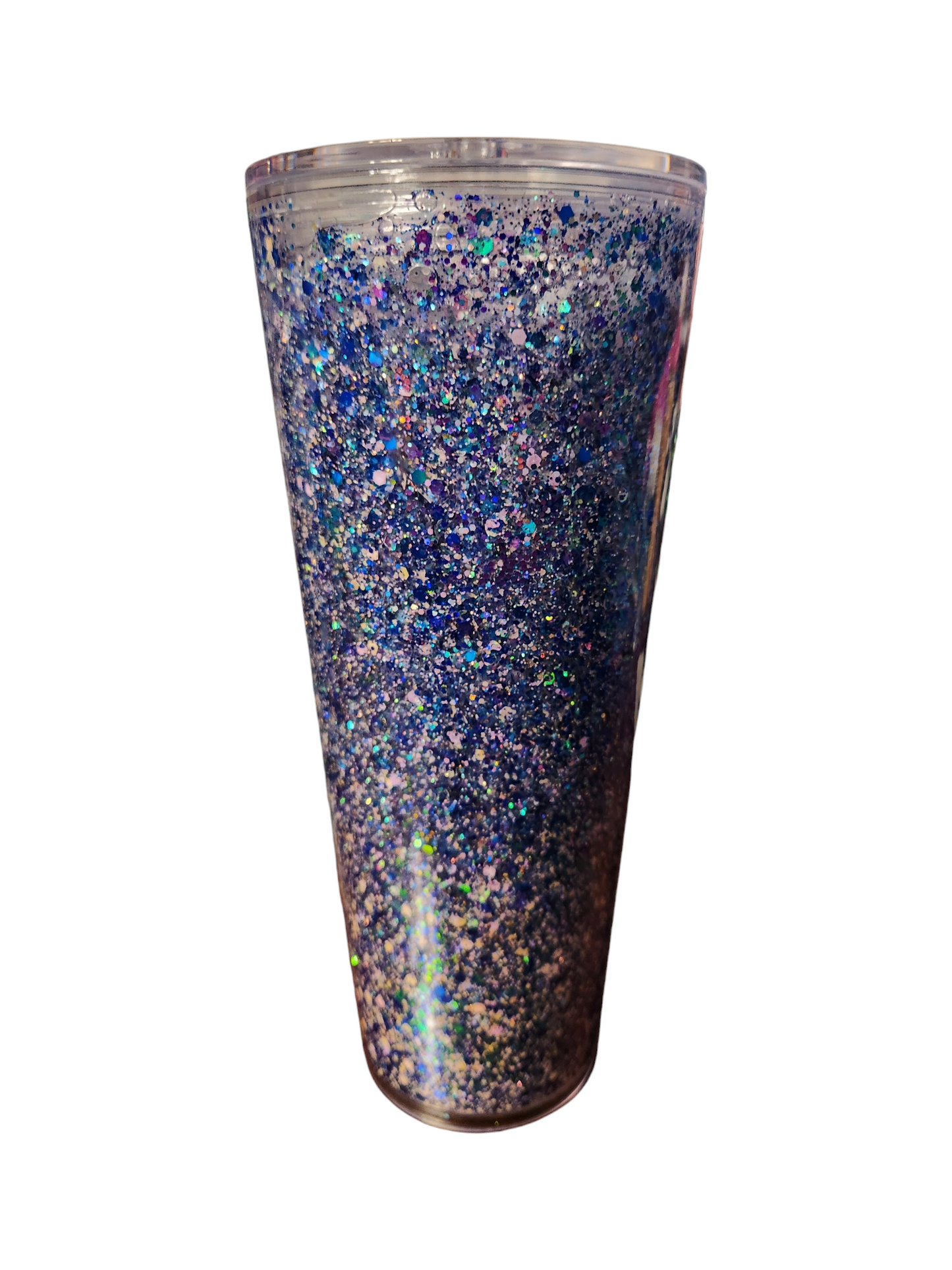 24oz Acrylic Snow Globe Tumbler with Straw