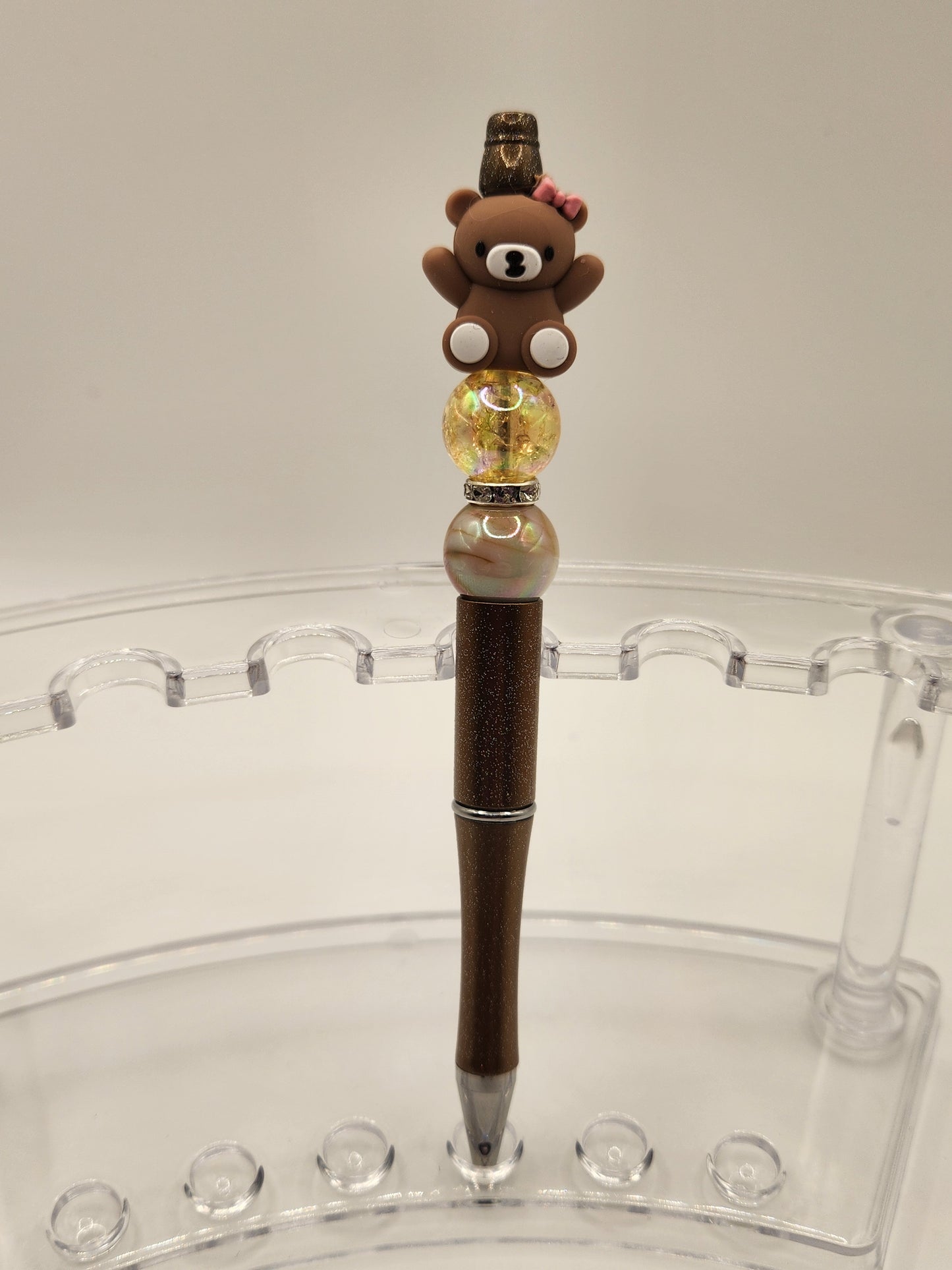 3D Bear Beaded Pen
