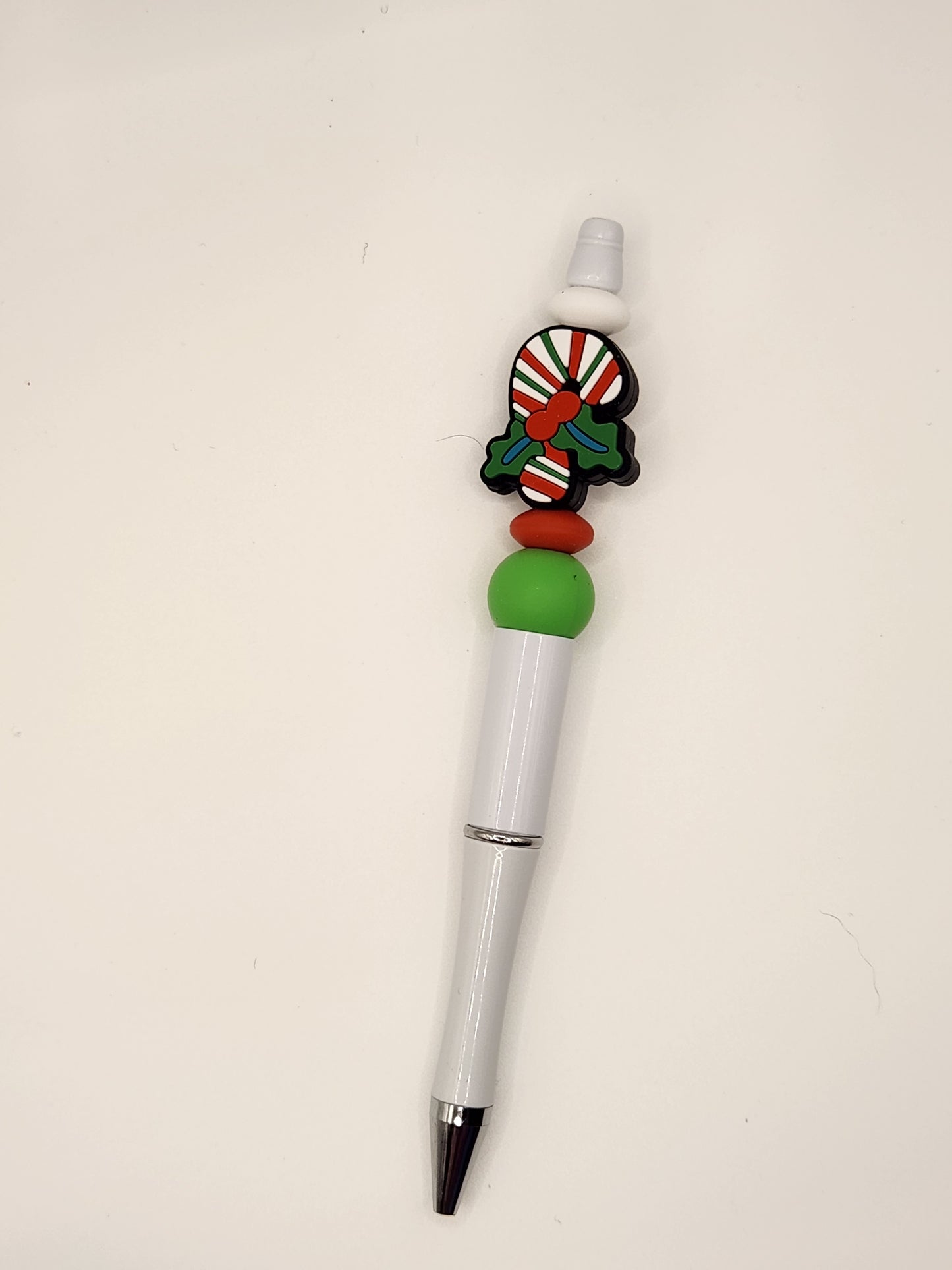 Candy Cane: Pre-Made Beaded Pen