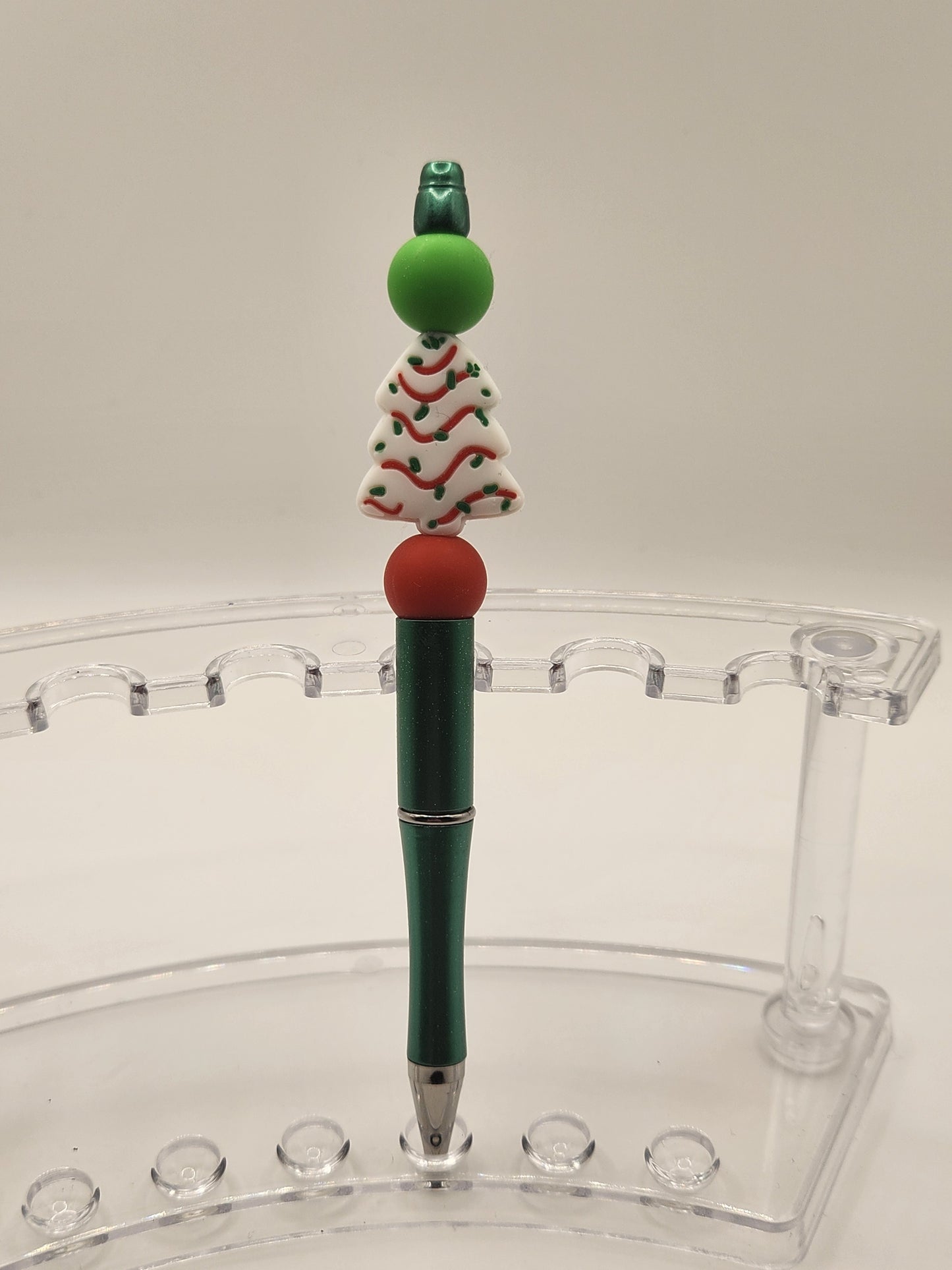 Christmas Tree Beaded Pen