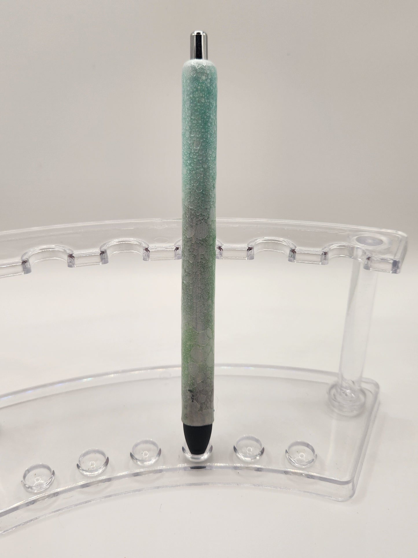 Teal Dragon Scale Glitter Pen