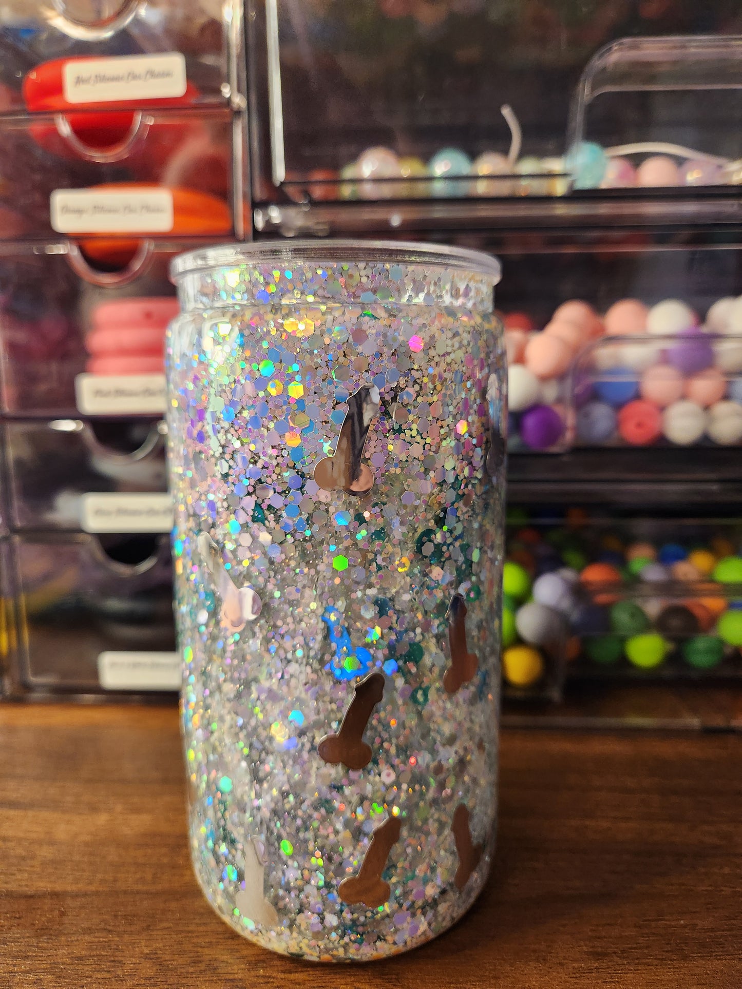 Don't Be A Richard Acrylic Snow Globe Tumbler
