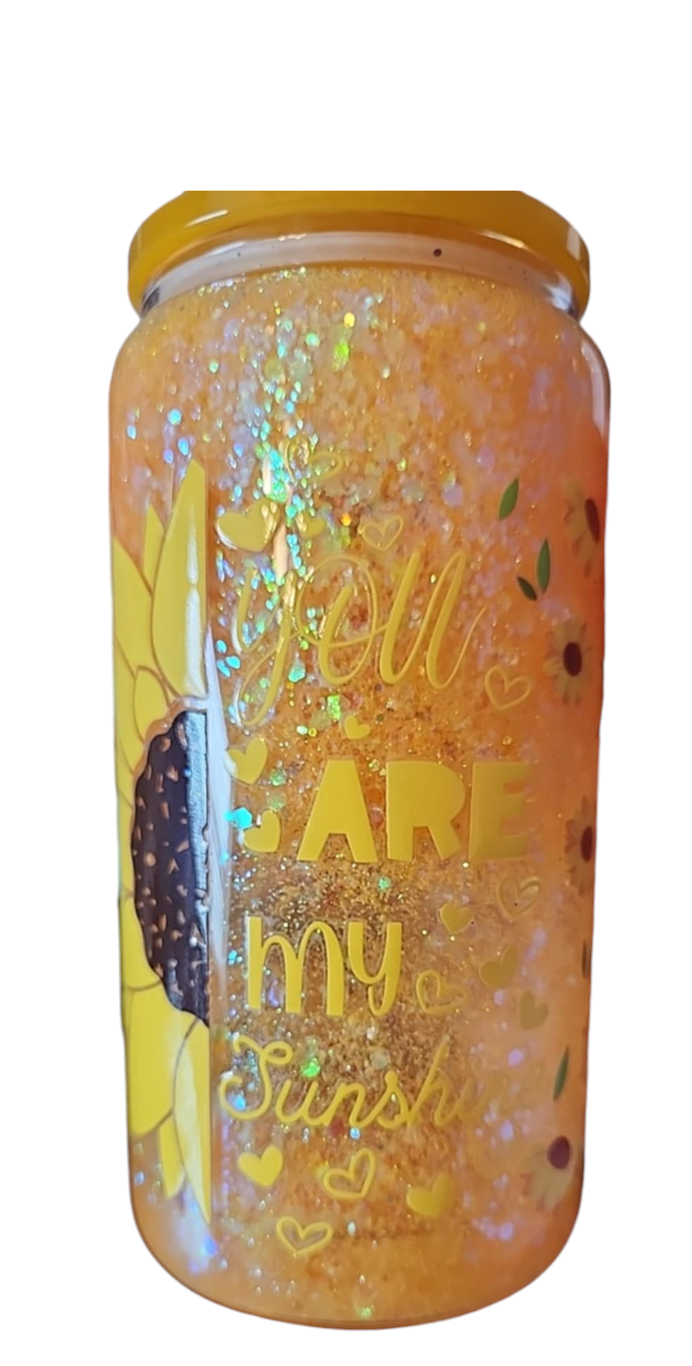 16oz Snow Globe Tumbler w/ Straw (Glass)