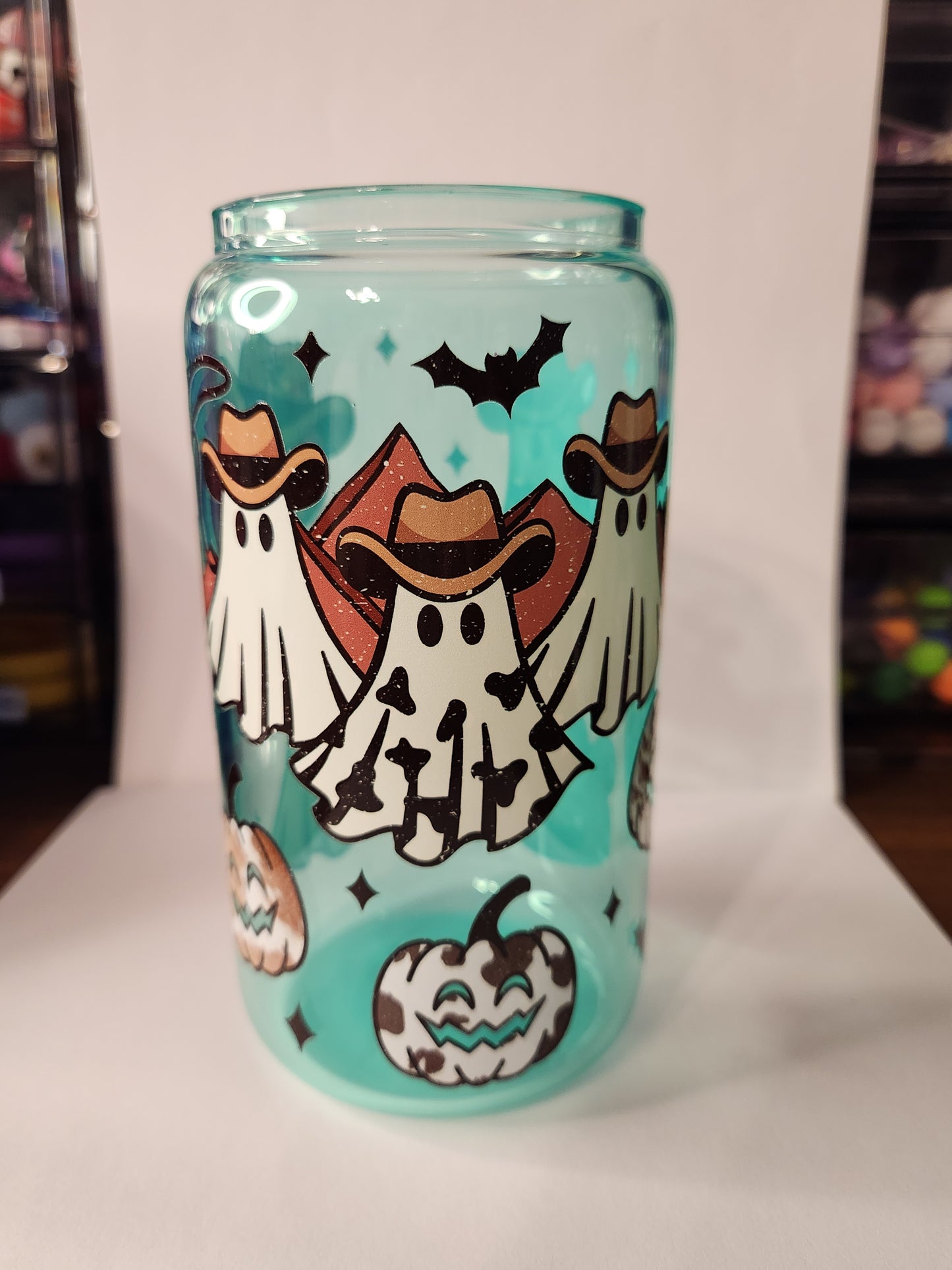 Teal Western Tumbler
