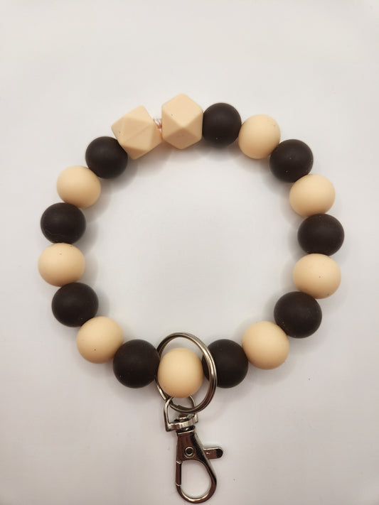Coffee & Cream Wristlet