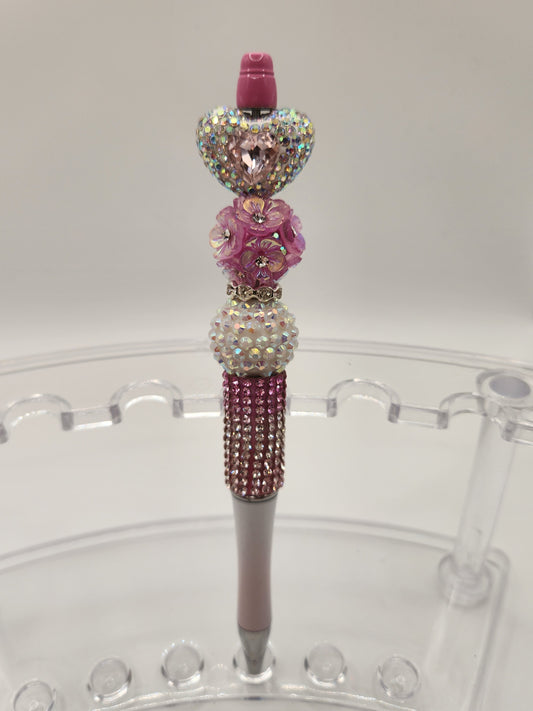 Light Pink Gem Heart Rhinestone