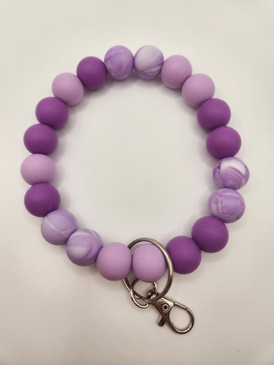 Purple Marbled Wristlet