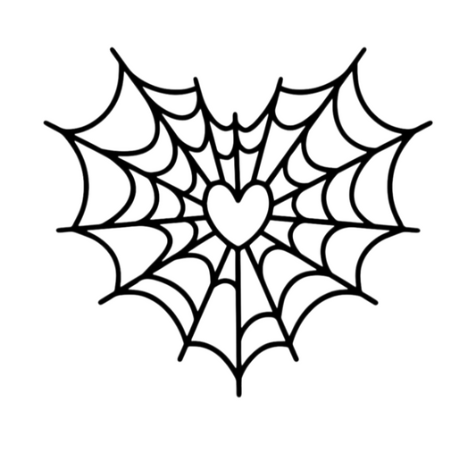 Heart Spider Web Halloween Pen