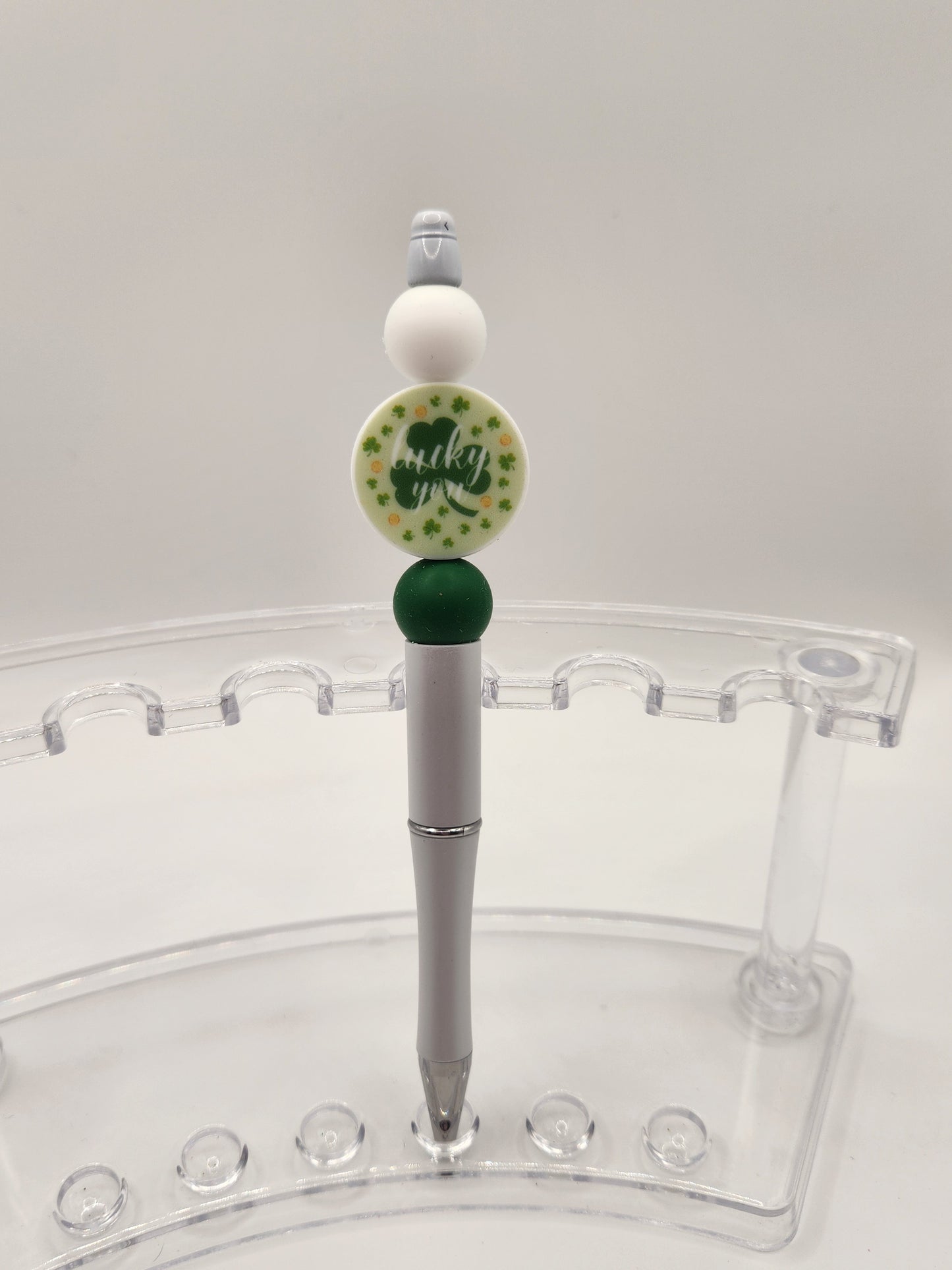 Lucky You St. Patrick's Day Beaded Pen