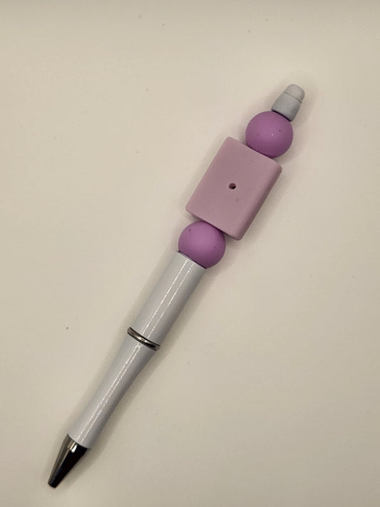 Light Purple Book Beaded Pen