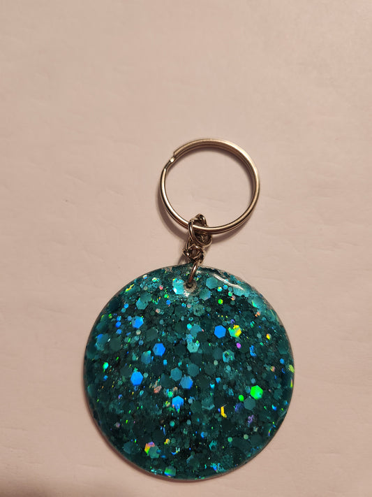 Round Acrylic Resin Keychain