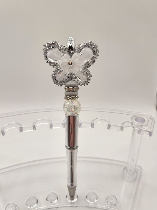 Large Sliver Butterfly Pen
