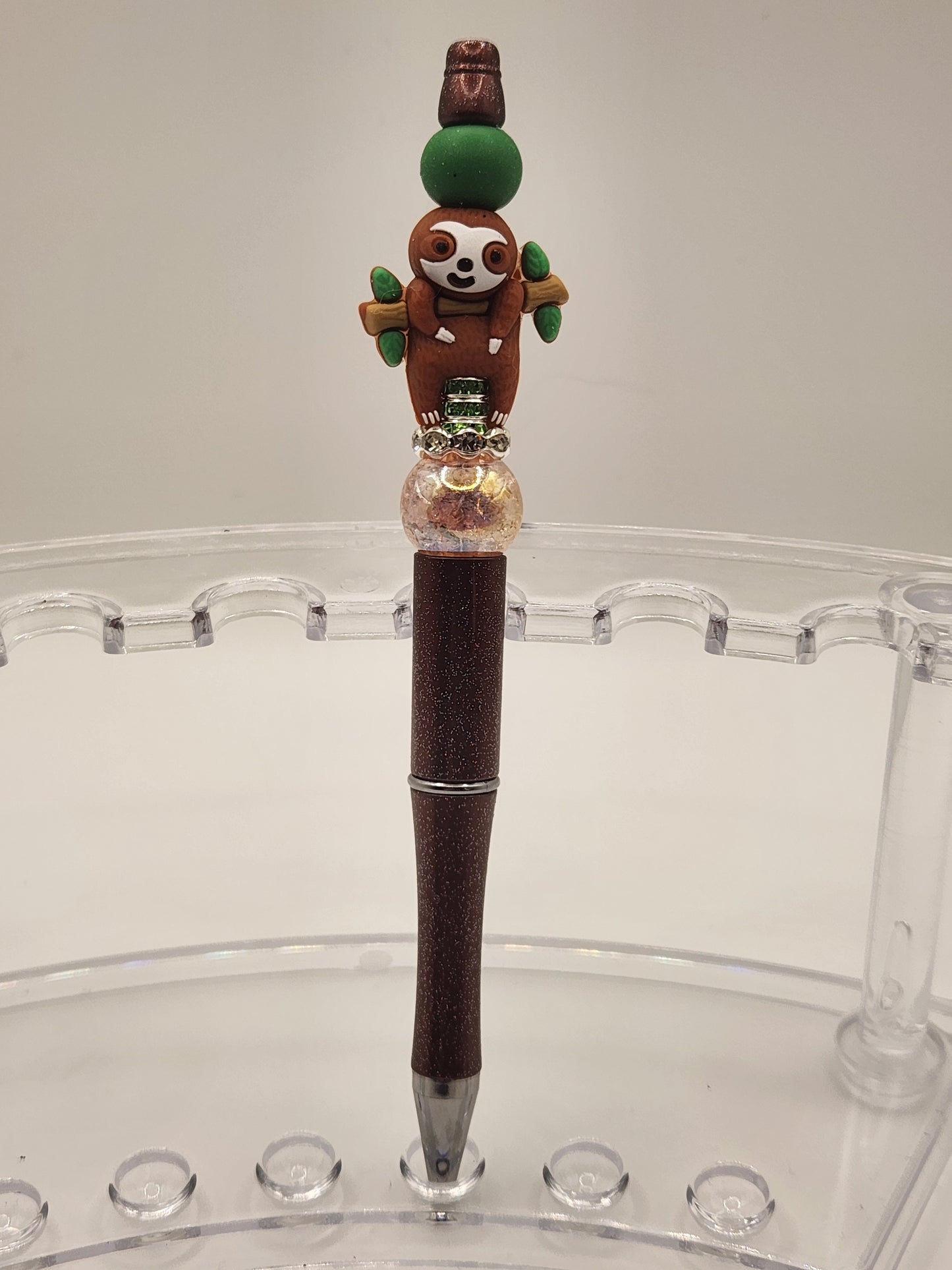 3D Sloth Beaded Pen