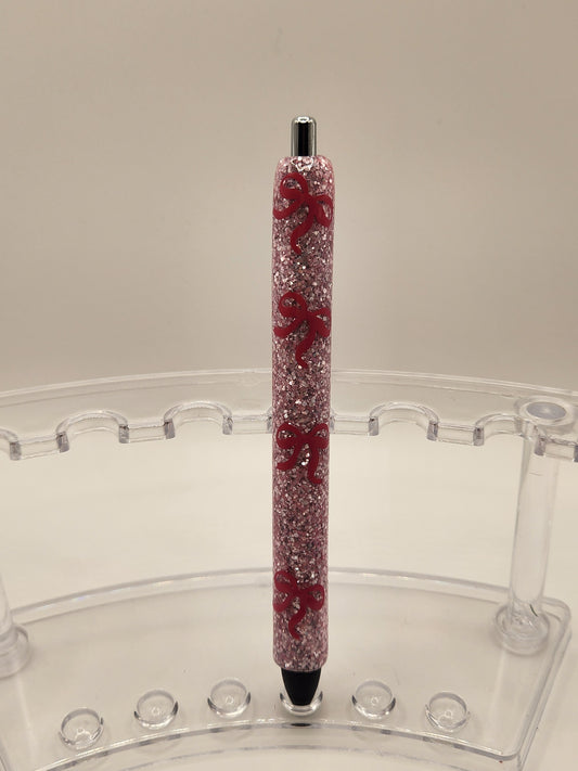 Pink Pen with Pink Bows