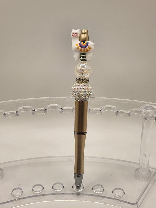 3D Llama Beaded Pen