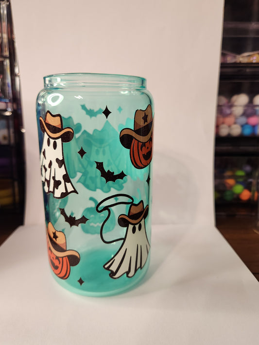 Teal Western Tumbler