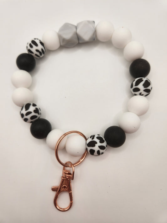 Cow Print Wristlet