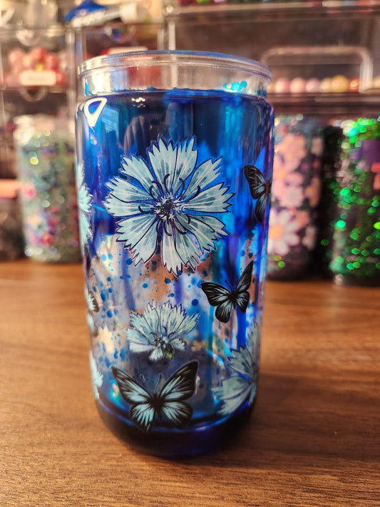 Lava Drip Flower Acrylic Snow Globe
